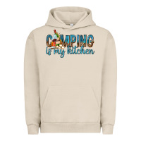 Pigment French Oak camping is my kitchen with wine Urban Hoodie - texasbilliewilder