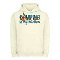 Pigment Pistachio camping is my kitchen with wine Urban Hoodie - texasbilliewilder