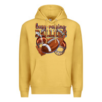 Antique Gold busy raising ballers football Premium Hoodie - texasbilliewilder
