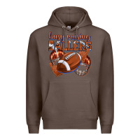 Coffee busy raising ballers football Premium Hoodie - texasbilliewilder