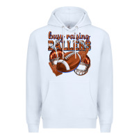 White busy raising ballers football Premium Hoodie - texasbilliewilder