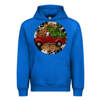 Cobalt Farm Truck Christmas Urban Hoodie - RanaPortraitStore