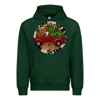 Forest Green Farm Truck Christmas Urban Hoodie - RanaPortraitStore