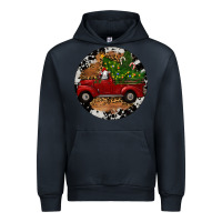 Navy Farm Truck Christmas Urban Hoodie - RanaPortraitStore