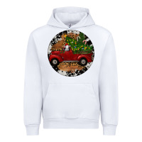 White Farm Truck Christmas Urban Hoodie - RanaPortraitStore