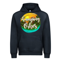 Navy camping vibes Urban Hoodie - texasbilliewilder