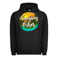 Pigment Black camping vibes Urban Hoodie - texasbilliewilder