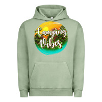 Pigment Oil Green camping vibes Urban Hoodie - texasbilliewilder