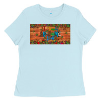 Baby Blue i teach au some kids license plate Ladies Tee - Artiststas