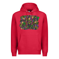 Cardinal Mardi Gras Fleur De Lis Premium Hoodie - RanaPortraitStore