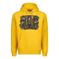 Lemon Mardi Gras Fleur De Lis Premium Hoodie - RanaPortraitStore
