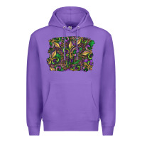 Purple Mardi Gras Fleur De Lis Premium Hoodie - RanaPortraitStore