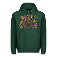 Sports Green Mardi Gras Fleur De Lis Premium Hoodie - RanaPortraitStore