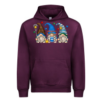 Mauve Wine lacrosse gnomes Urban Hoodie - Zillion Design Studio