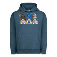 Pigment Midnight Navy lacrosse gnomes Urban Hoodie - Zillion Design Studio