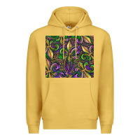 Antique Gold mardi gras fleur de lis Premium Hoodie - RanaPortraitStore