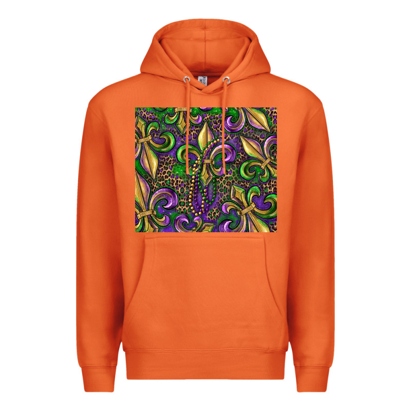 Mardi Gras Fleur De Lis Premium Hoodie by RanaPortraitStore | Teevron
