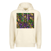 Sandshell mardi gras fleur de lis Premium Hoodie - RanaPortraitStore