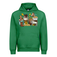 Emerald coffee cups horses Urban Hoodie - texasbilliewilder