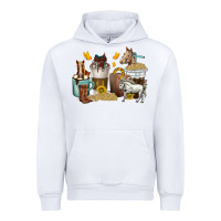White coffee cups horses Urban Hoodie - texasbilliewilder