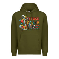 Army Green refuse to sink Premium Hoodie - Zillion Design Studio