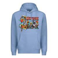Colony Blue refuse to sink Premium Hoodie - Zillion Design Studio