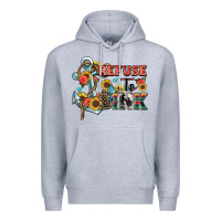 Heather Grey refuse to sink Premium Hoodie - Zillion Design Studio