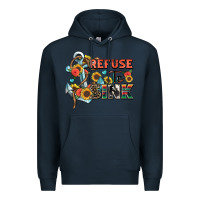 Navy refuse to sink Premium Hoodie - Zillion Design Studio