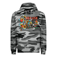 Slate Camo refuse to sink Premium Hoodie - Zillion Design Studio