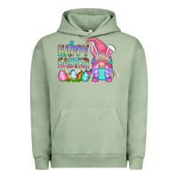 Pigment Oil Green happy easter gnomes Urban Hoodie - Zillion Design Studio
