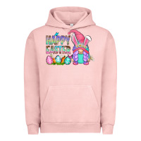 Pigment Salmon happy easter gnomes Urban Hoodie - Zillion Design Studio