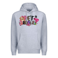 Heather Grey pet groomer Premium Hoodie - Zillion Design Studio