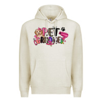Oatmeal Heather pet groomer Premium Hoodie - Zillion Design Studio