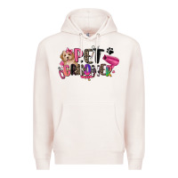 Pale Pink pet groomer Premium Hoodie - Zillion Design Studio