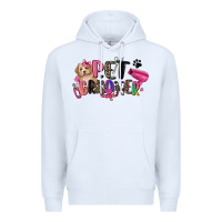 White pet groomer Premium Hoodie - Zillion Design Studio