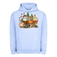 Coffee Cups Tiger With Coffee Beans Urban Hoodie | Teevron