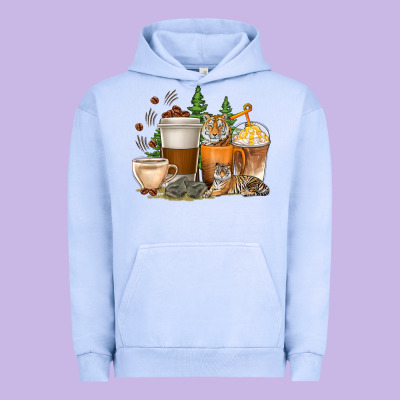 Urban Hoodie coffee cups tiger with coffee beans