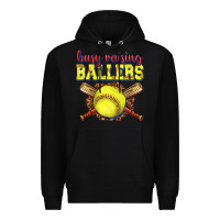 Black busy raising ballers softball Premium Hoodie - texasbilliewilder