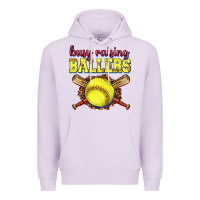 Lilac busy raising ballers softball Premium Hoodie - texasbilliewilder