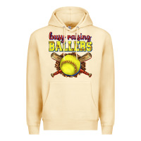 Pina Colada busy raising ballers softball Premium Hoodie - texasbilliewilder