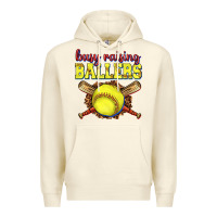 Sandshell busy raising ballers softball Premium Hoodie - texasbilliewilder