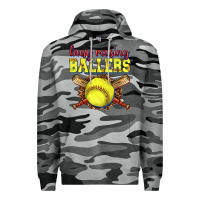 Busy Raising Ballers Softball Premium Hoodie | Teevron