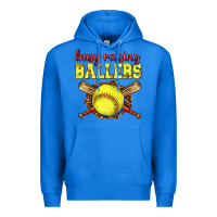 True Royal busy raising ballers softball Premium Hoodie - texasbilliewilder