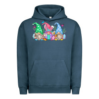 Pigment Midnight Navy easter gnomes Urban Hoodie - Zillion Design Studio