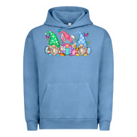 Pigment Pebble Blue easter gnomes Urban Hoodie - Zillion Design Studio