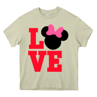 Mossy Minnie Mouse Heavy Core Tee - CowhideDigitalArt