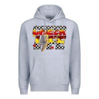 Heather Grey cheer life Premium Hoodie - texasbilliewilder