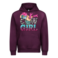 Mauve Wine cow girl Urban Hoodie - texasbilliewilder