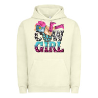 Pigment Pistachio cow girl Urban Hoodie - texasbilliewilder