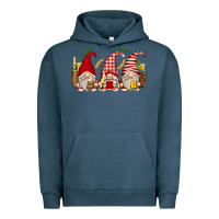 Pigment Midnight Navy beer gnomes Urban Hoodie - Zillion Design Studio